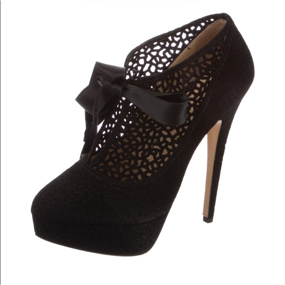 Charlotte Olympia Black Cutout Heels